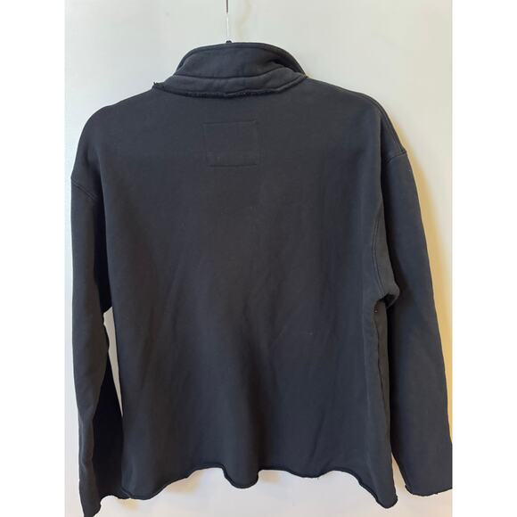 Frank & Eileen Patrick Black Triple Fleece Henley - L - Picture 3 of 5